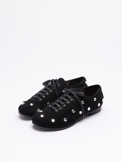 RENJI / CRYSTAL ALL OVER | Black Nubuck