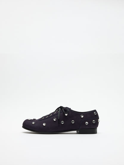 RENJI / CRYSTAL ALL OVER | Navy Nubuck