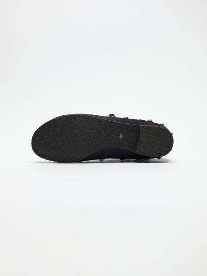 RENJI / CRYSTAL ALL OVER | Navy Nubuck